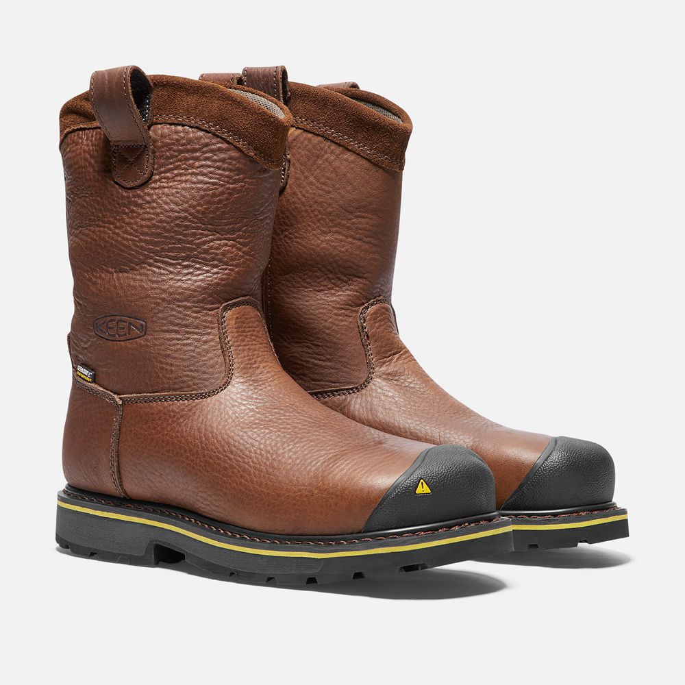 Keen Laarzen Heren Bruin - Dallas Wellington (Steel Toe) - 46019-ILTM